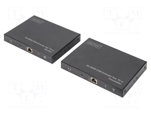 Device: KVM switch; black; HDCP 2.2,HDMI 2.0,USB 1.1; 70m DIGITUS DS-55513