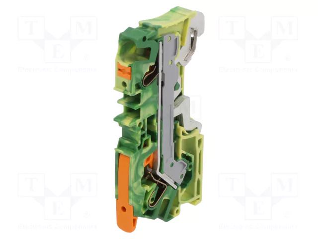 Splice terminal: rail; 2106; 41A; 800V; push-in; yellow-green WAGO 2106-5207