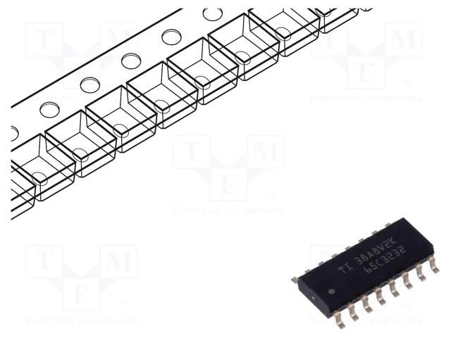 IC: interface; receiver,line driver; RS232; 1000kbps; SOIC16 TEXAS INSTRUMENTS SN65C3232DR