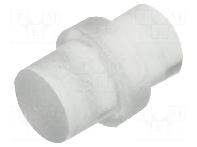 Fiber for LED; Ø3mm; L: 3mm; round; Front: flat; straight; PLP1 BIVAR PLP1-3MM-F