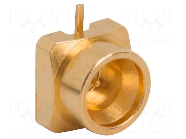 Connector: coaxial; socket; male; straight; 50Ω; SMT; on PCBs; SMPM AMPHENOL RF 925-196J-51PT