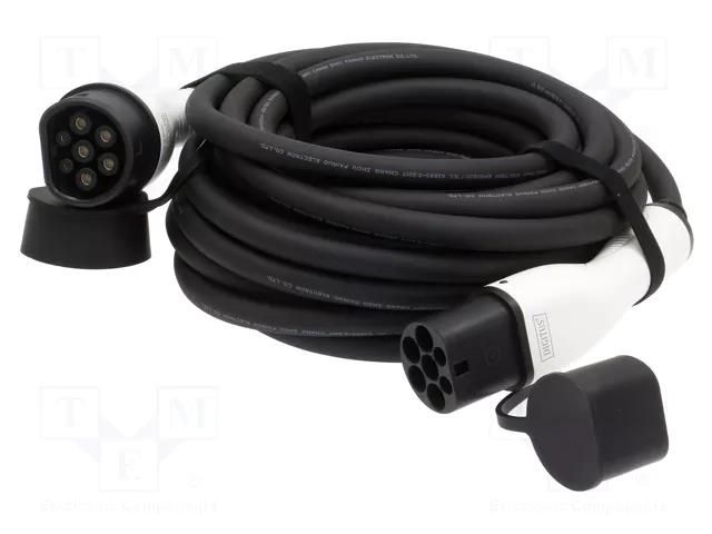 Cable: eMobility; 1x0.75mm2,5x6mm2; 400V; 22kW; IP55; three-phase DIGITUS DK-3P32-100