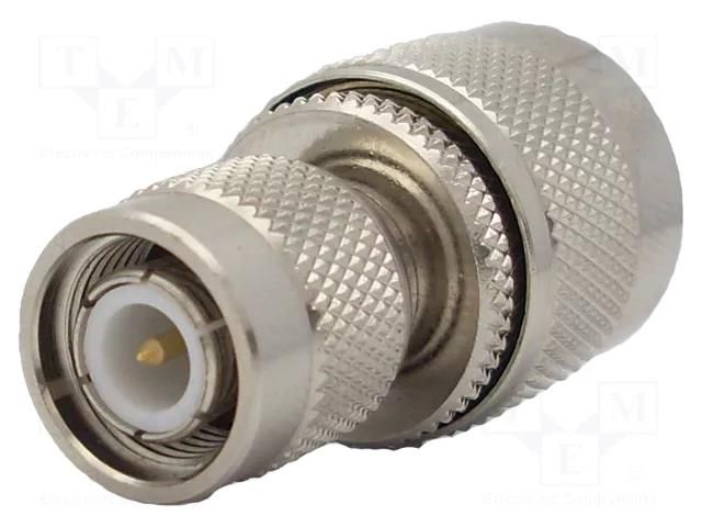 Adapter; N male,TNC male; Insulation: PTFE; 50Ω; brass; 11GHz AMPHENOL RF 242133