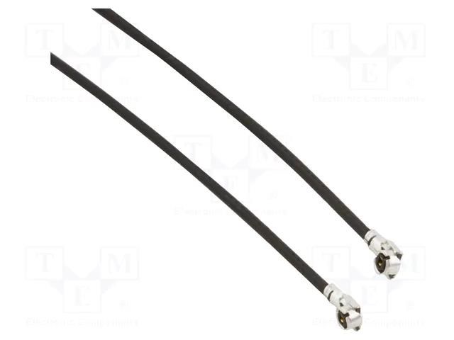 Cable; AMC4 female,both sides; angled; 0.05m AMPHENOL RF A-2PA-081-050B2