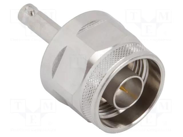 Adapter; HD-BNC female,N male; Insulation: PTFE; 75Ω; 4GHz AMPHENOL RF APH-NP-HDBNCJ