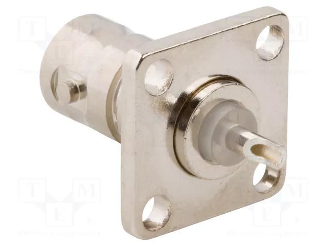 Connector: BNC; socket; female; straight; 50Ω; soldering; -55÷85°C AMPHENOL RF 031-105