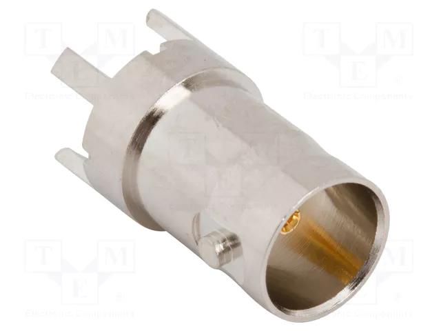 Connector: BNC; socket; female; straight; 75Ω; THT; on PCBs; PBT AMPHENOL RF 031-5329-72RFX