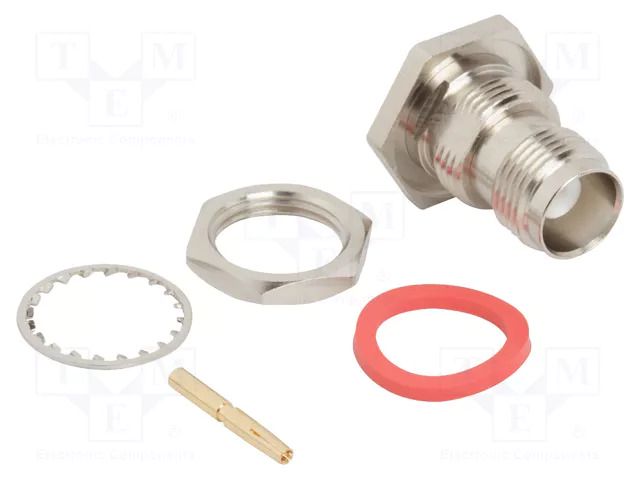 Connector: TNC; socket; female; straight; 50Ω; soldering; PTFE AMPHENOL RF 031-6179