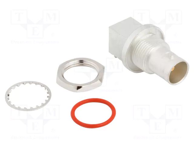 Connector: BNC; socket; female; angled 90°; 75Ω; THT; PTFE; IP67 AMPHENOL RF 031-70564-12G