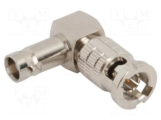 Adapter; HD-BNC male,HD-BNC female; Insulation: PTFE; 75Ω; brass AMPHENOL RF 034-1111-12G