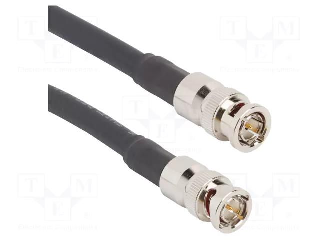 Cable; BNC male,both sides; straight; 1m; 75Ω AMPHENOL RF 095-850-186M100