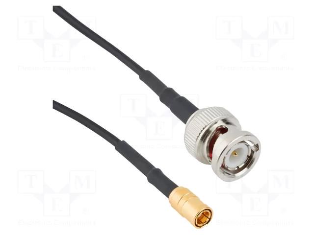 Cable; BNC male,SMB female; straight; 2m; 50Ω AMPHENOL RF 095-850-236M200