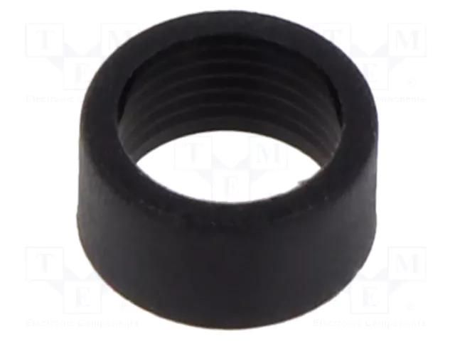 LED holder; 3mm; two-piece; black; UL94V-2; L: 4.2mm; polyamide BIVAR CR-101