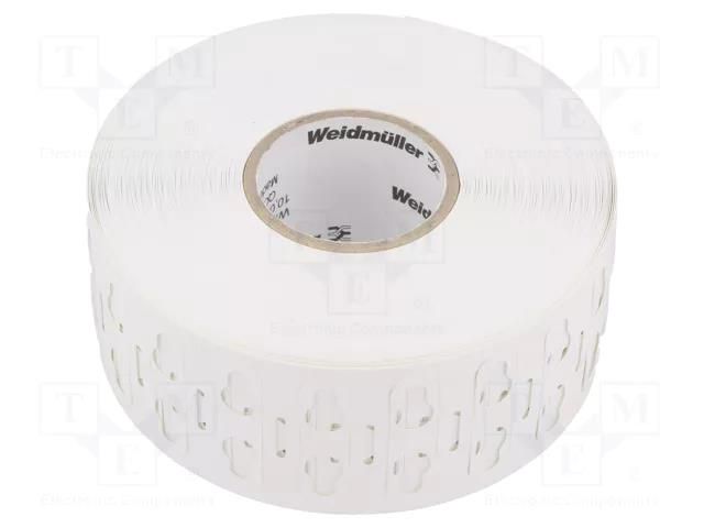 Label; 5÷8mm; polyester; white; -40÷150°C; leaded; WM; UL94HB; reel WEIDMÜLLER WM-2006390000