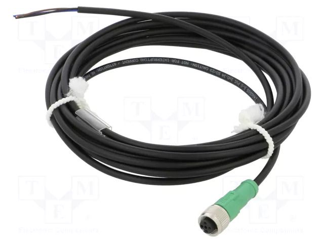 Cable: for sensors/automation; M12; PIN: 3; straight; 5m; plug; 4A PHOENIX CONTACT 1400505
