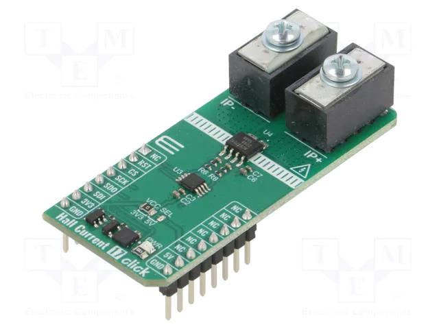 Click board; prototype board; Comp: ACS37010; ammeter MIKROE MIKROE-5845