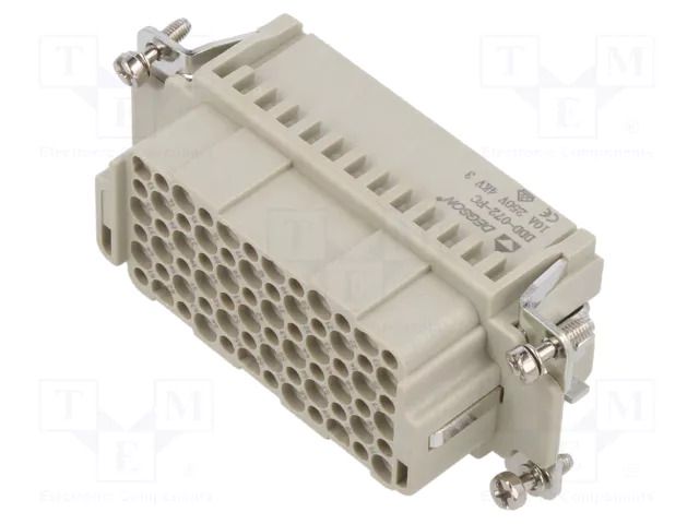 Connector: HDC; contact insert; female; DDD; PIN: 72; 72+PE; crimped DEGSON ELECTRONICS DDD-072-FC