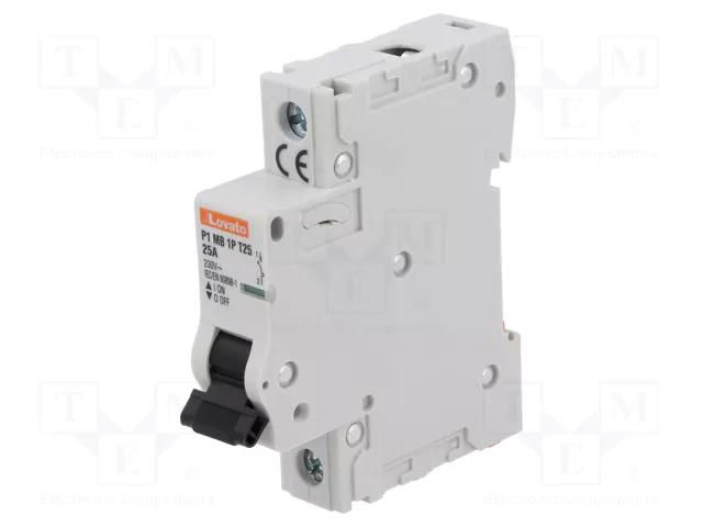 Tariff switch; Poles: 1; 25A LOVATO ELECTRIC P1MB1PT25