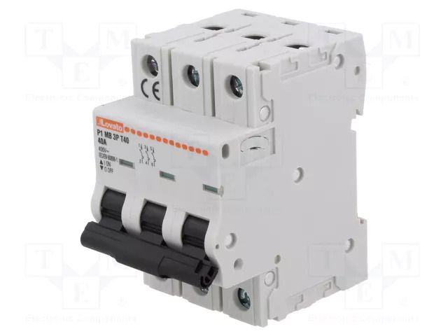 Tariff switch; Poles: 3; 40A LOVATO ELECTRIC P1MB3PT40