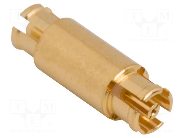 Adapter; SMPM male,both sides; Insulation: PTFE; 50Ω; 40GHz AMPHENOL RF 925-142A-51S