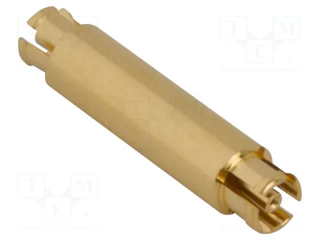 Adapter; SMPM male,both sides; Insulation: PTFE; 50Ω; 40GHz AMPHENOL RF 925-166A-51S