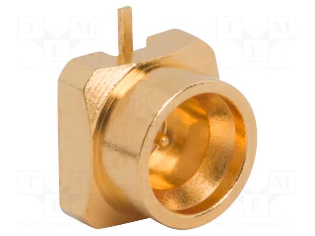 Connector: coaxial; socket; male; straight; 50Ω; SMT; on PCBs; SMPM AMPHENOL RF 925-197J-51P