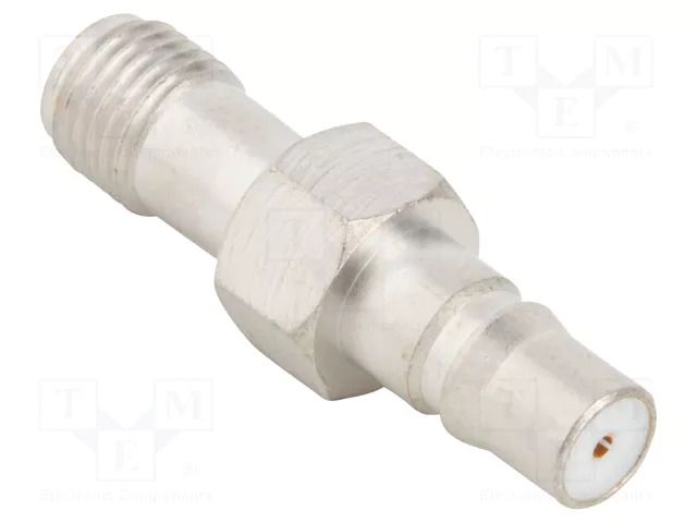 Adapter; QMA female,SMA female; Insulation: PTFE; 50Ω; brass; 6GHz AMPHENOL RF 930-100A-51S
