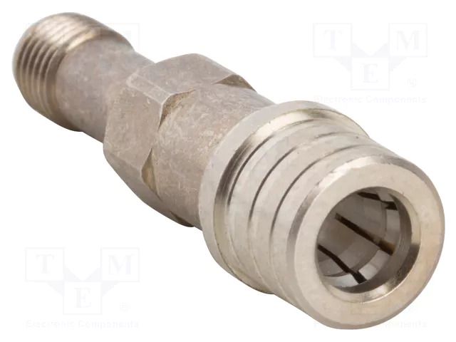 Adapter; QMA male,SMA female; Insulation: PTFE; 50Ω; brass; 6GHz AMPHENOL RF 930-101A-51S