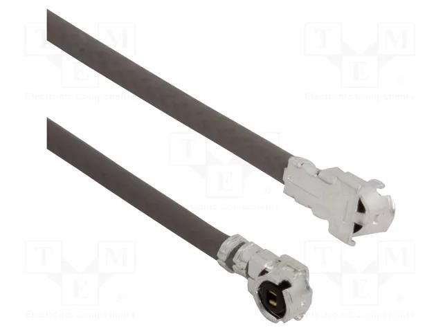 Cable; AMC female,both sides; angled; 0.3m; 50Ω AMPHENOL RF A-1PA-132-300B2