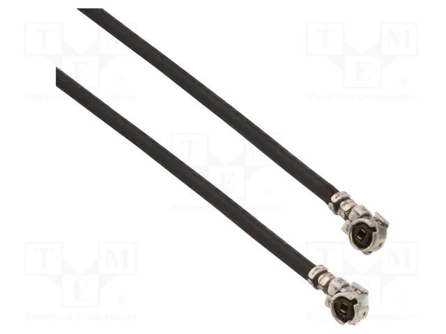 Cable; AMC female,both sides; angled; 0.04m; 50Ω AMPHENOL RF A-1PA-137-040B2