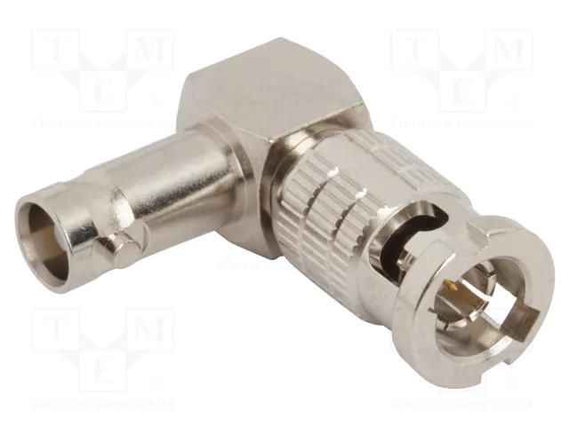 Adapter; HD-BNC male,HD-BNC female; Insulation: PTFE; 75Ω; brass AMPHENOL RF APH-RA-HDP-J-75