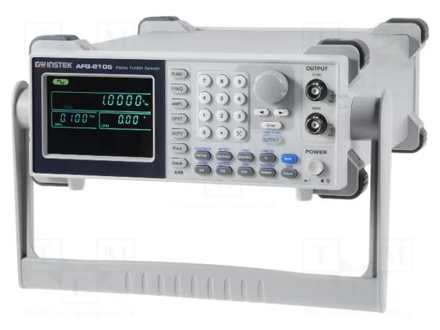 Generator: arbitrary, function; LCD 3,5"; Ch: 1; f range: 5÷150MHz GW INSTEK AFG-2105