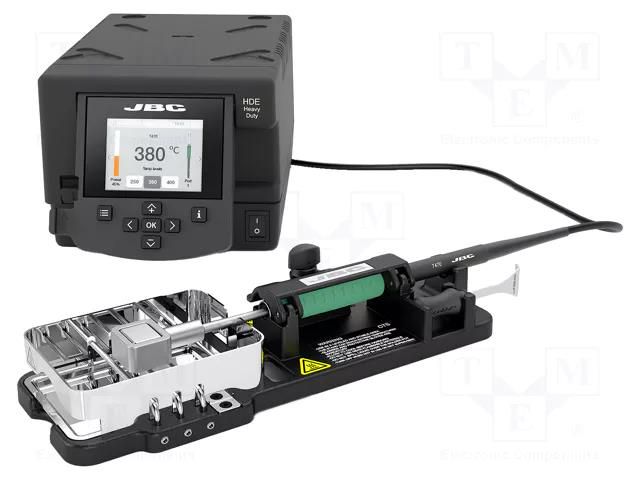 Soldering station; 250W; 90÷500°C; 230VAC; Display: LCD; ESD JBC TOOLS JBC-HDCT-2A