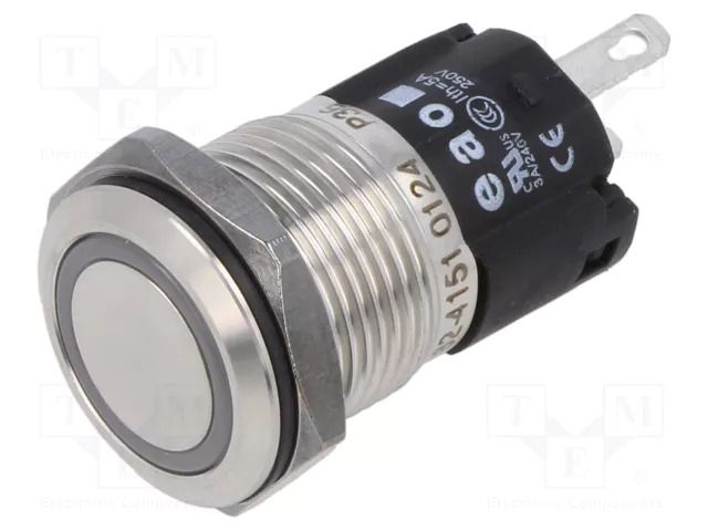 Indicator: LED; flat; blue; 24VDC; 24VAC; Ø16mm; 82; connectors EAO 82-4151.0124