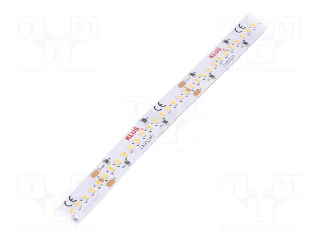 LED tape; white warm/cold white; LED/m: 252; 10mm; IP20; 120° KLUŚ K-27/50-1440-24