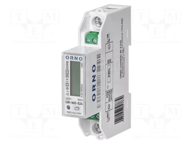 Controller; for DIN rail mounting; IP51; Ioper.max: 100A; Inom: 5A ORNO OR-WE-524