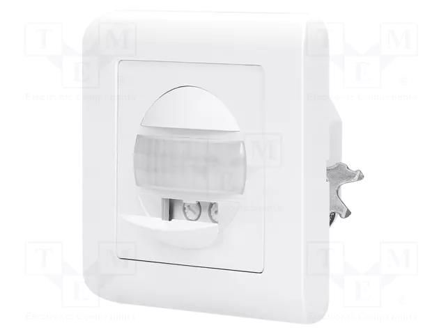 Motion sensor; flush mount,for wall mounting; 230VAC; IP20; 9m ORNO OR-CR-261