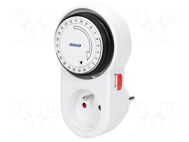 Programmable time switch; 15min÷24h; 230VAC/16A; Usup: 230VAC ORNO OR-PRE-443