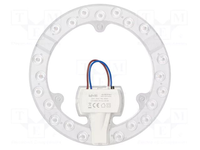 Lamp: LED light panel; 3000K; 176mm; 230VAC; 18W; 1650lm; CRImin: 80 ADVITI AD-SW-6274L3