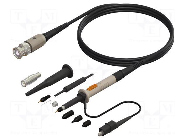 Probe: for oscilloscope; passive; 200MHz; 1: 1,10: 1; 1.8ns; 1.2m CAL TEST CT2675A