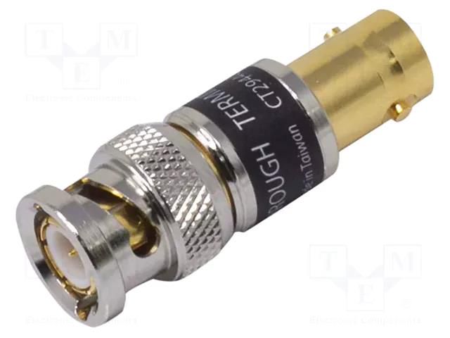 Attenuator; BNC socket,BNC plug; 50Ω; 1GHz; 40.3mm CAL TEST CT2944C-50