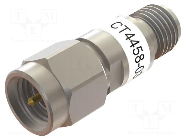 Attenuator; SMA socket,SMA plug; 50Ω; 3dB; 18GHz CAL TEST CT4458-03