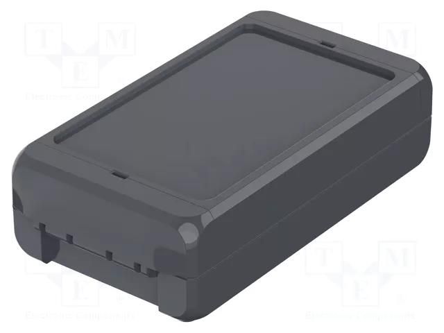 Enclosure: multipurpose; X: 80mm; Y: 151mm; Z: 40mm; BOCUBE; ABS BOPLA B140804-ABS-7024