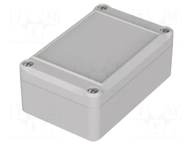 Enclosure: multipurpose; X: 64mm; Y: 98mm; Z: 38mm; EUROMAS II; grey BOPLA EM208F