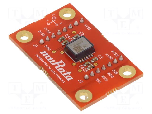 Sensor: accelerometer; Range: 1,5g/3g/6g; 3÷3.6VDC; Interface: SPI Murata Power Solutions SCA3300-D01-PCB