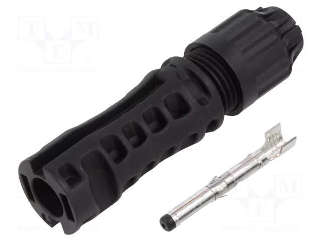Connector: solar; plug; male; MC4 Evo stor; 47A; 1.5kV; straight STÄUBLI 32.0267P0001