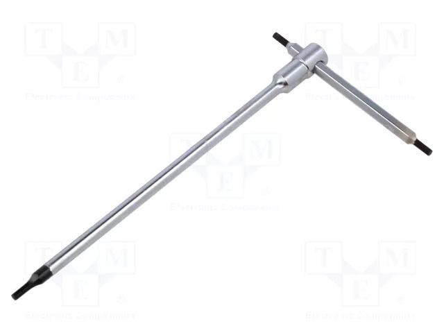 Wrench; hex key; HEX 2mm; Overall len: 125mm; Kind of handle: T BETA BE951/2