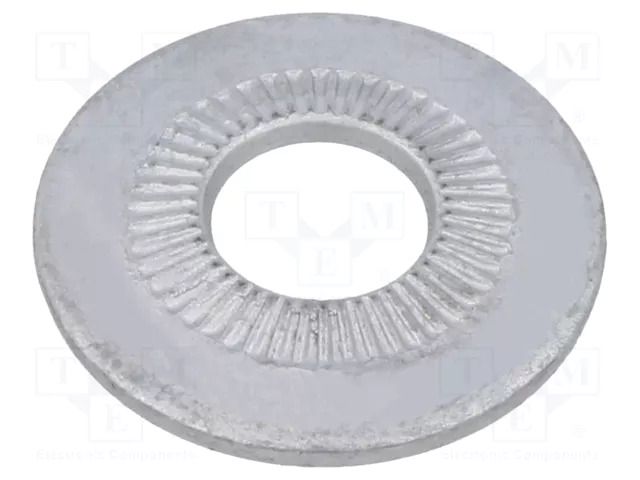 Washer; internally serrated; M10; D=27mm; h=3.1mm; spring steel BOSSARD B10/BN21204