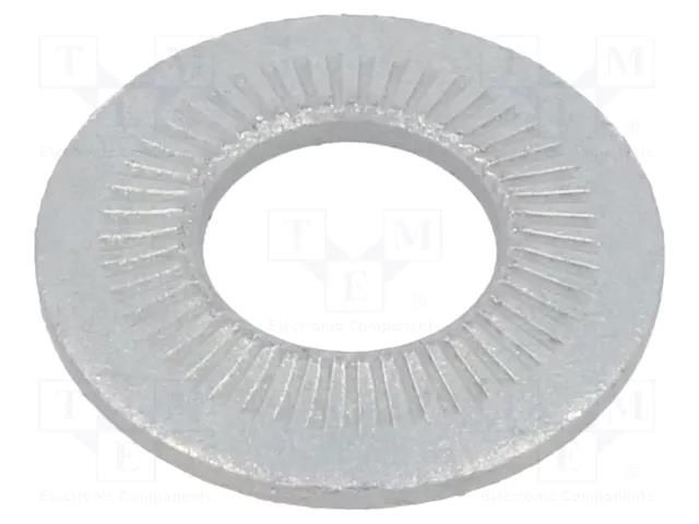 Washer; internally serrated; M12; D=27mm; h=3.1mm; spring steel BOSSARD B12/BN84530
