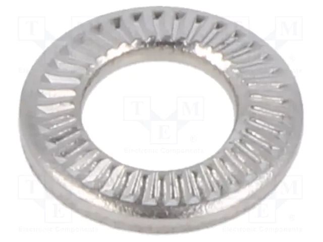 Washer; internally serrated; M5; D=10mm; h=1.5mm; BN 21206 BOSSARD B5/BN21206